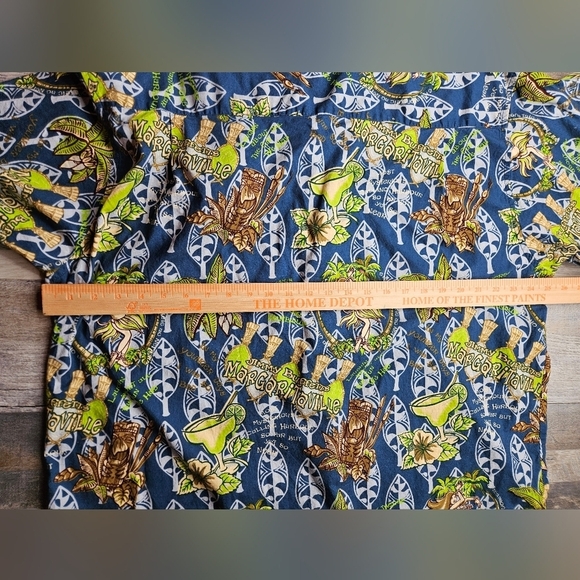 Jimmy Buffet's Margaritaville Men's XL Short Sleeve Button Down Shirt Tropical - Picture 10 of 11